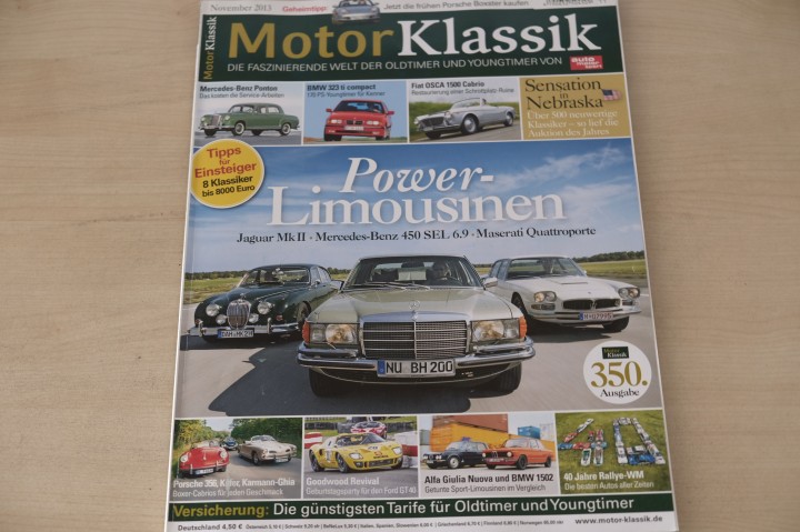 Deckblatt Motor Klassik (11/2013)